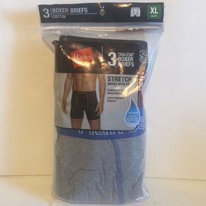 Hanes Boxer Briefs 3 pk XL New